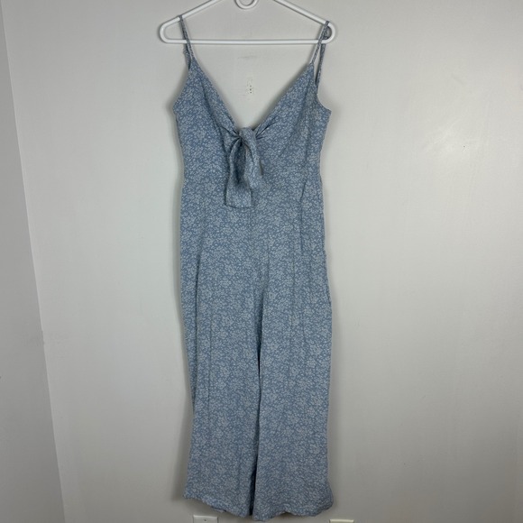 DISSH Blue Floral Wide Leg Tie Front Jumpsuit Womens Sz 6 Cottage‎ Fairy Prairie - Picture 12 of 16